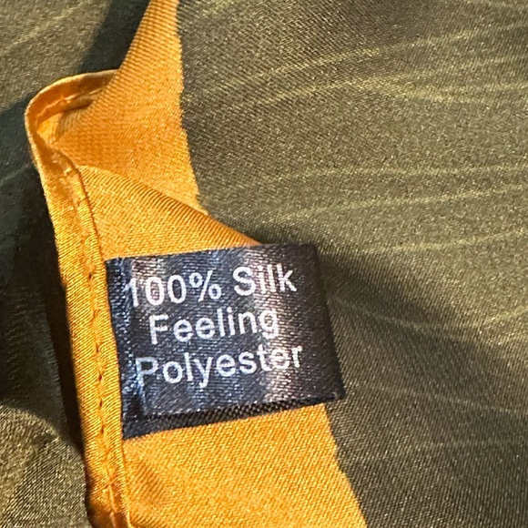 Silk scarf printed long scarf soft shawl 180cm*90cm - Picture 3 of 3